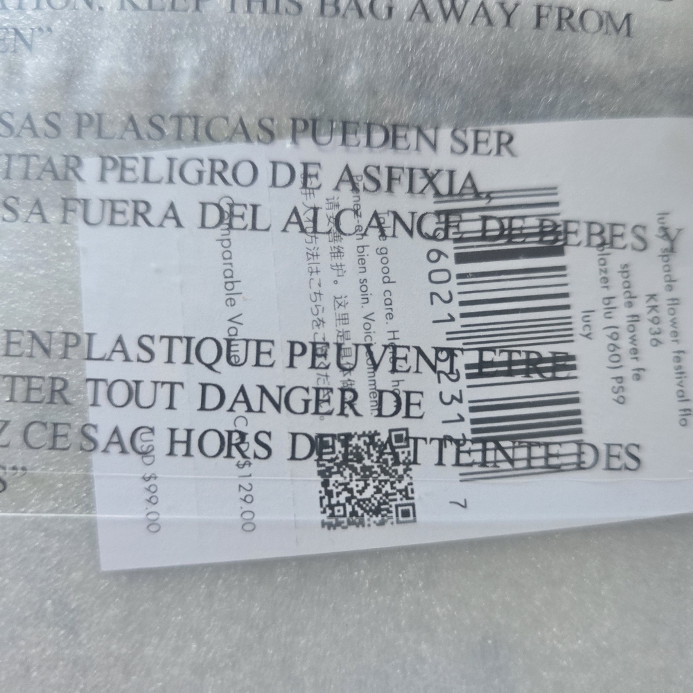 NWT Kate Spade - Lucy Spade Flower Floral Small L-zip Wristlet Clutch - Picture 7 of 7